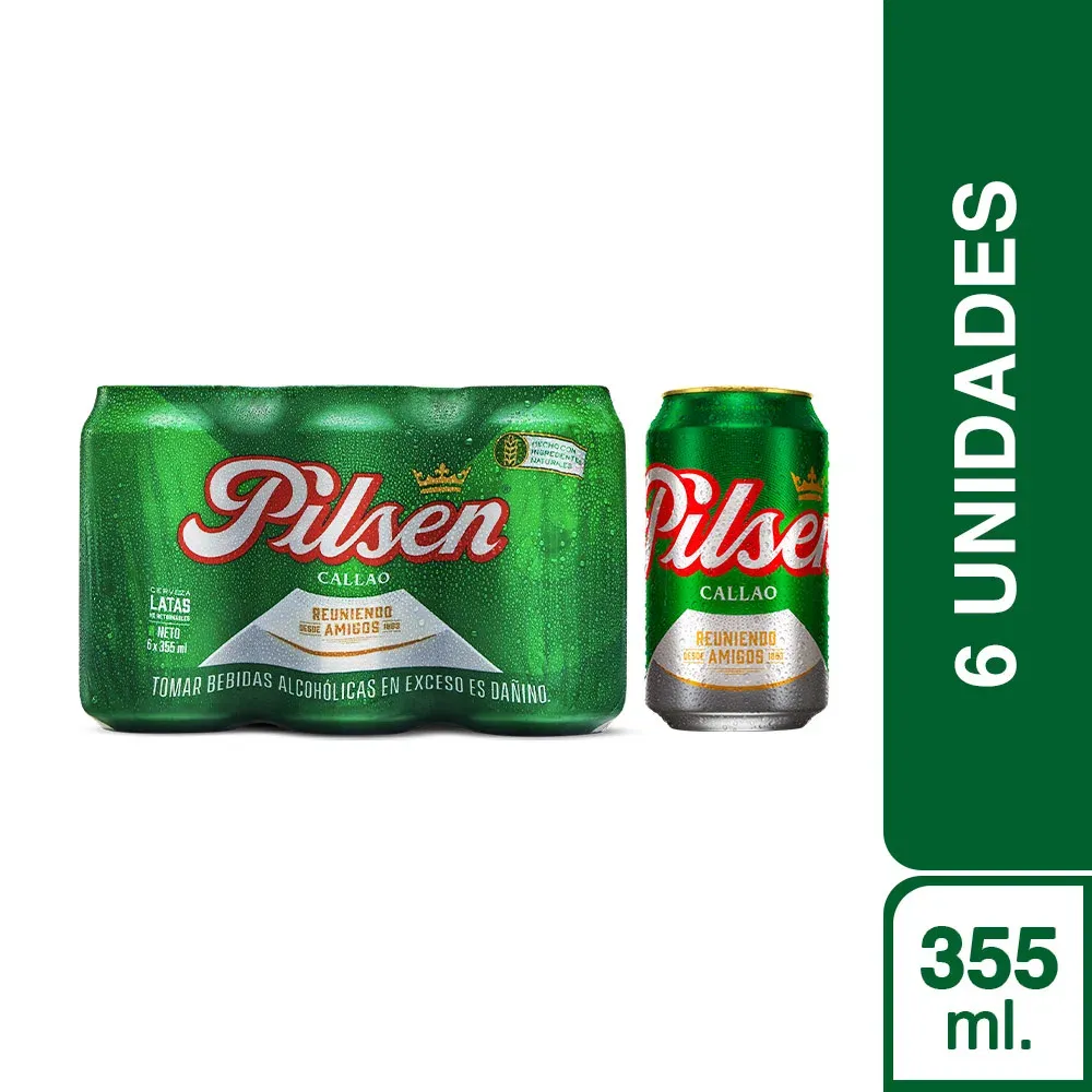 PILSEN CALLAO 355 ML X 6 LAT